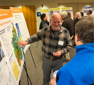 Attendees at the February 12 Community Open House